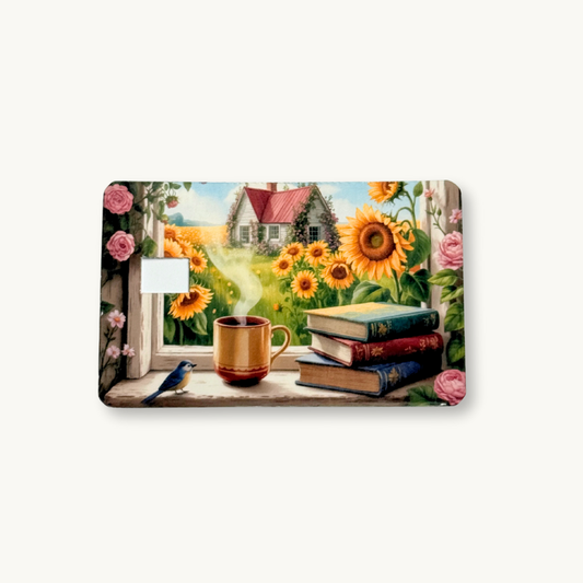 Sunflower Cottage | Debit Card Skin by The Sticker Era