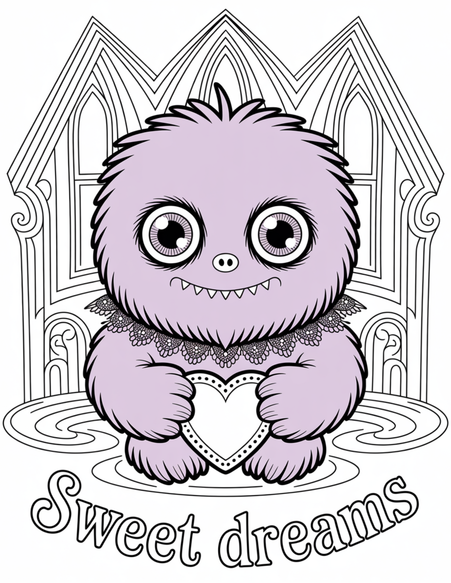 Kiwi Style Digital Coloring Book | 40-Page Cute Monster Spooky Kawaii Printable Pages | Adorable Halloween Adult & Kids Coloring | Instant Download 8.5x11 - The Sticker Era