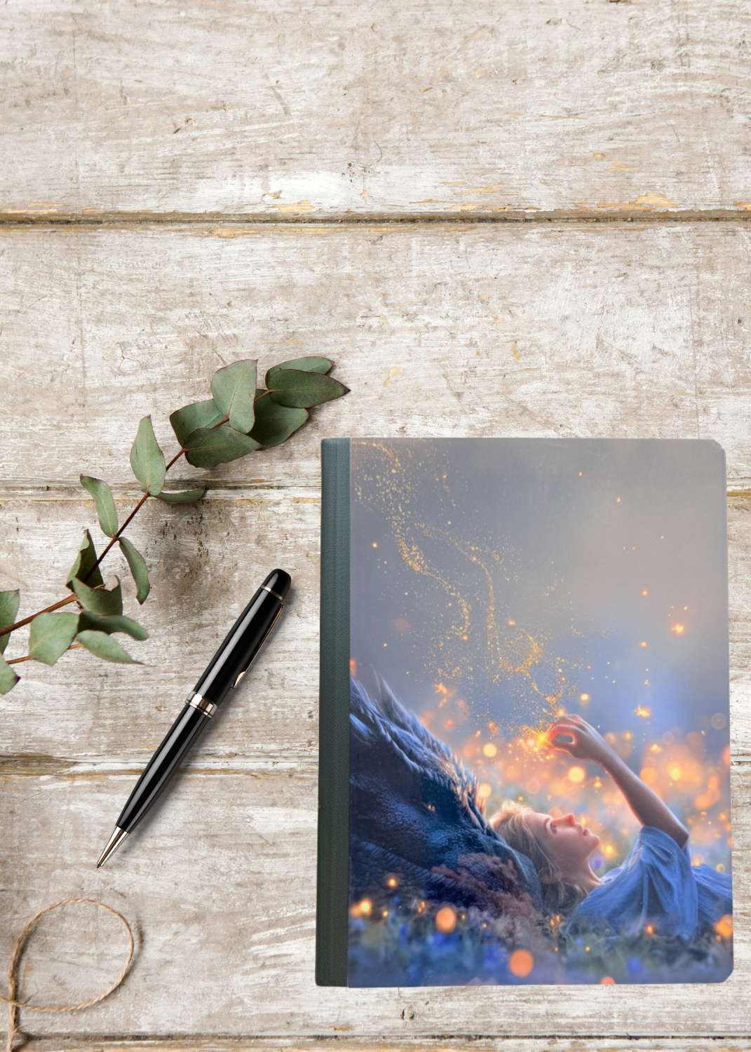 Dragon Composition Notebook – College Ruled | 80 or 100 Sheets (Laminated Fantasy Cover) - The Sticker Era