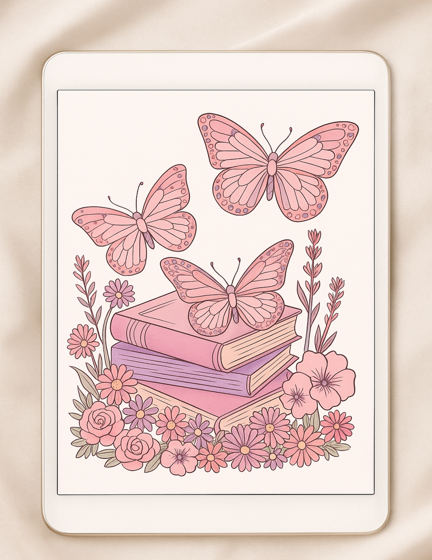 Butterfly Digital Coloring Book | 60-Page Printable Coloring Pages | Adult Nature Inspired Stress Relief Art | Instant Download 8.5x11 Inch Activity - The Sticker Era