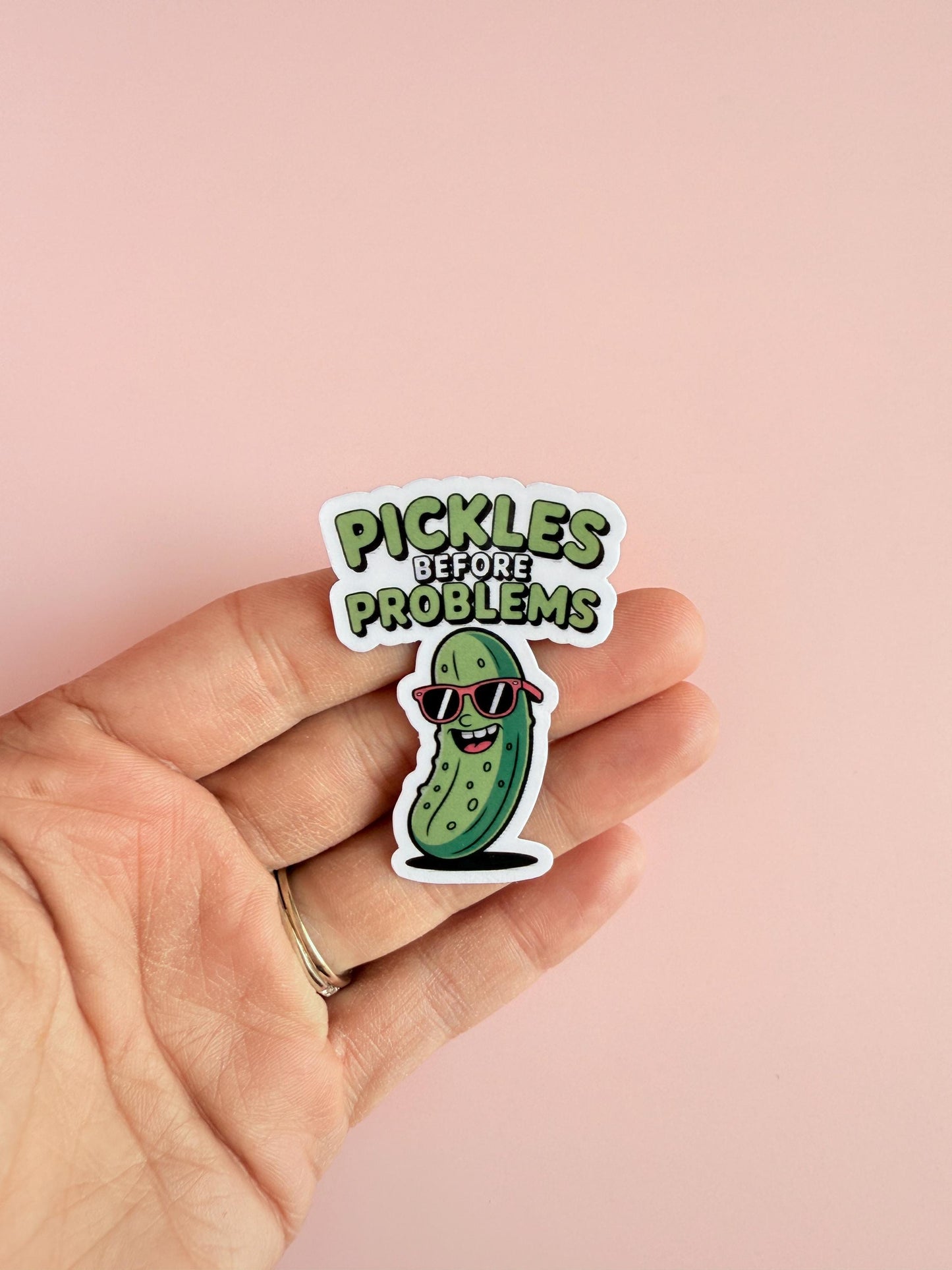 Funny Picklecore Vinyl Sticker: Waterproof Food Pun for Laptops, Hydroflasks & Planners __etsy:6869068868