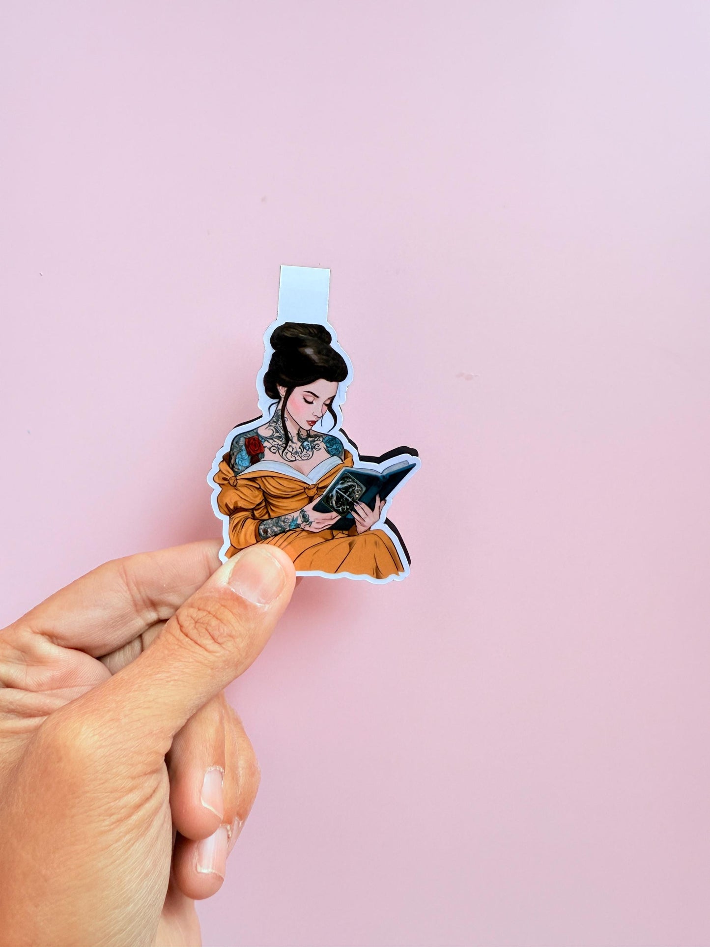 Tattooed Princess Magnetic Bookmark: Fantasy Reader Gift __etsy:7061085815