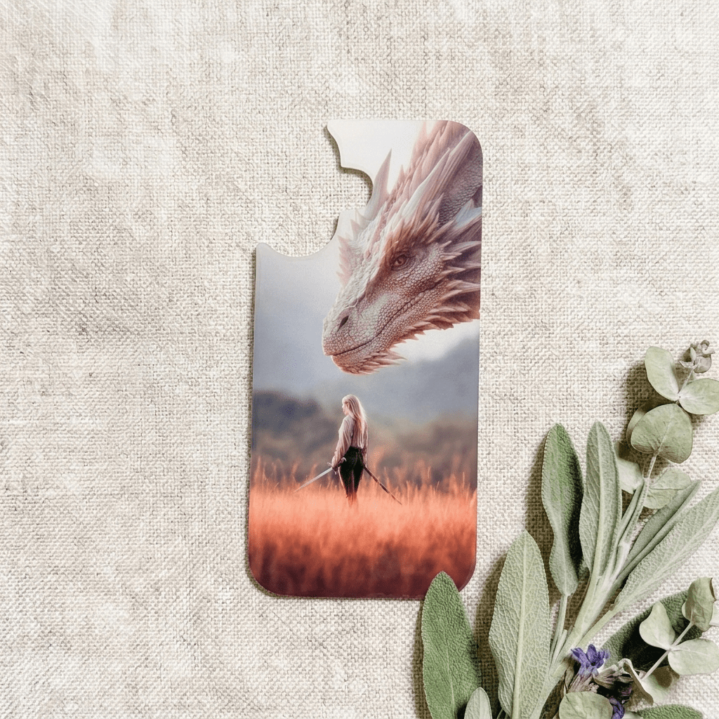 Dragon Rider Phone Insert | Warrior Fantasy iPhone Art – Sticker Era by The Sticker Era