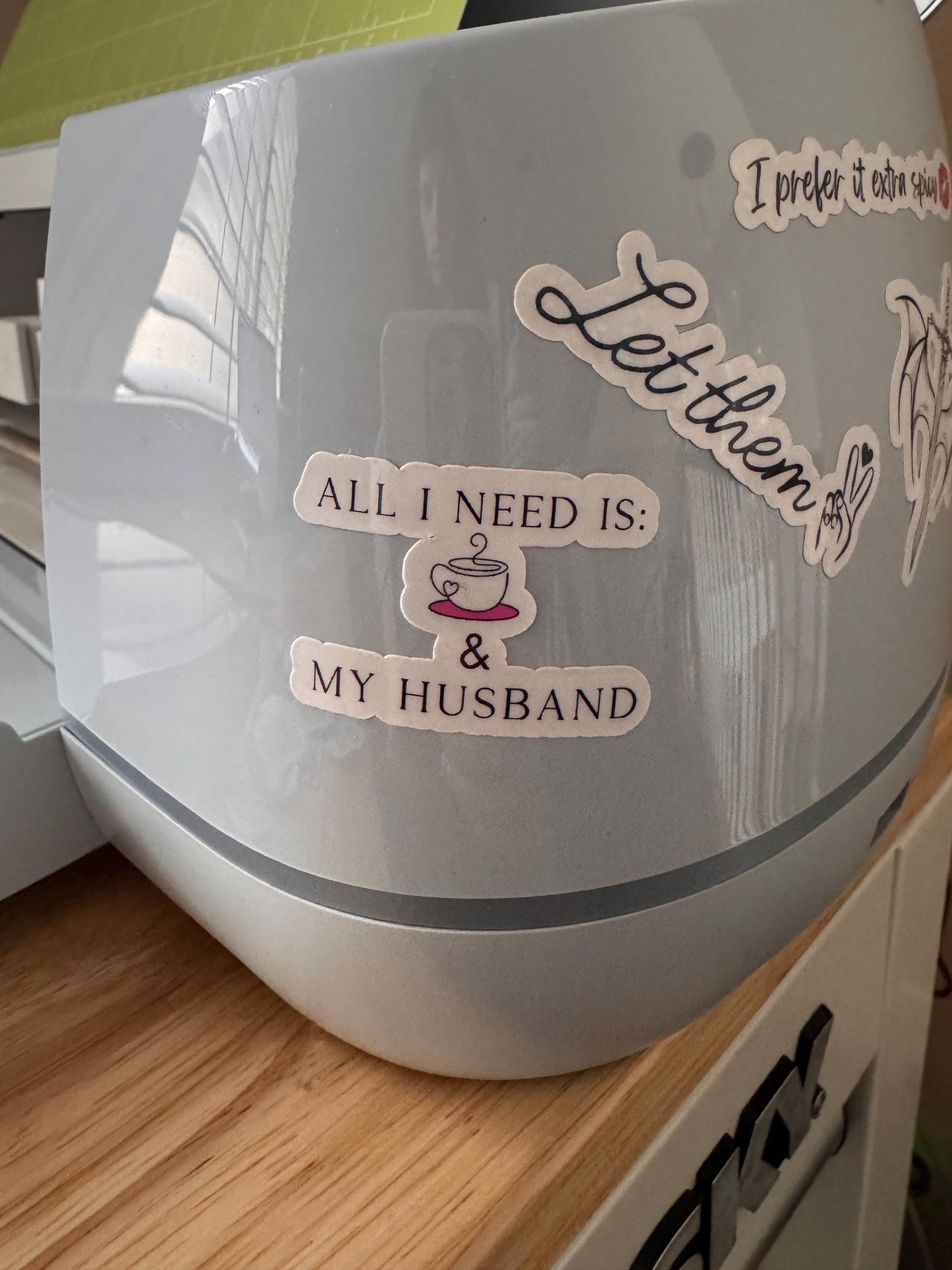 All I Need Is My Husband and Coffee Sticker – Vinyl Decal for Coffee Lovers - The Sticker Era
