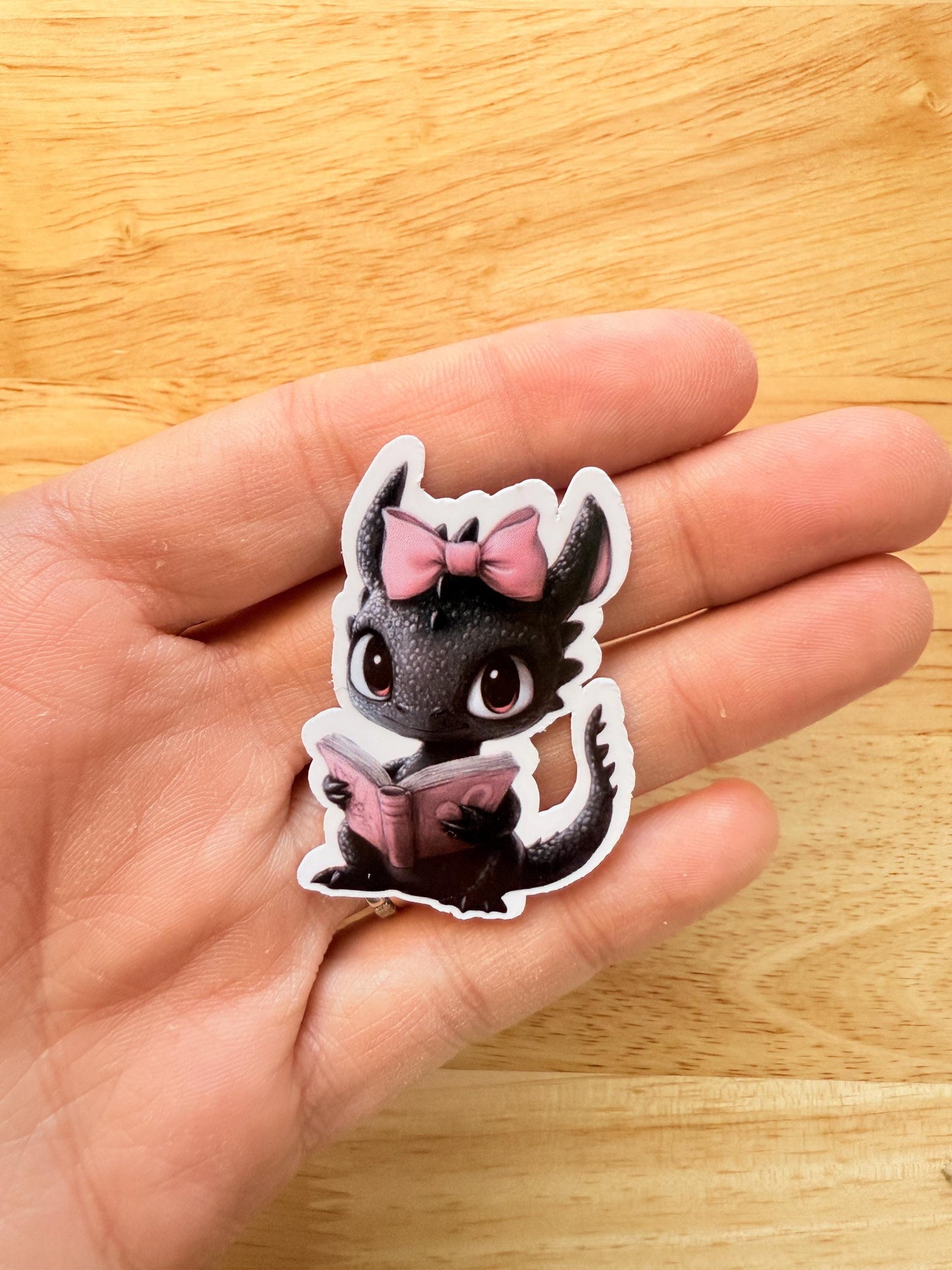 Adorable Fantasy Dragon Sticker – Cute Vinyl Decal for Book Lovers & Romantasy Fans - The Sticker Era