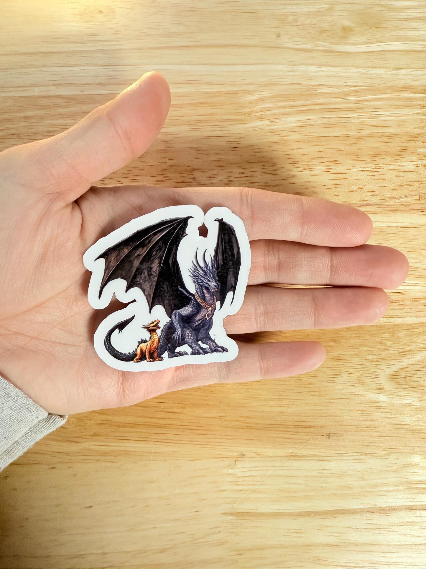 Bonded dragon duo Fourth Wing sticker handheld booktok decal by The Sticker Era