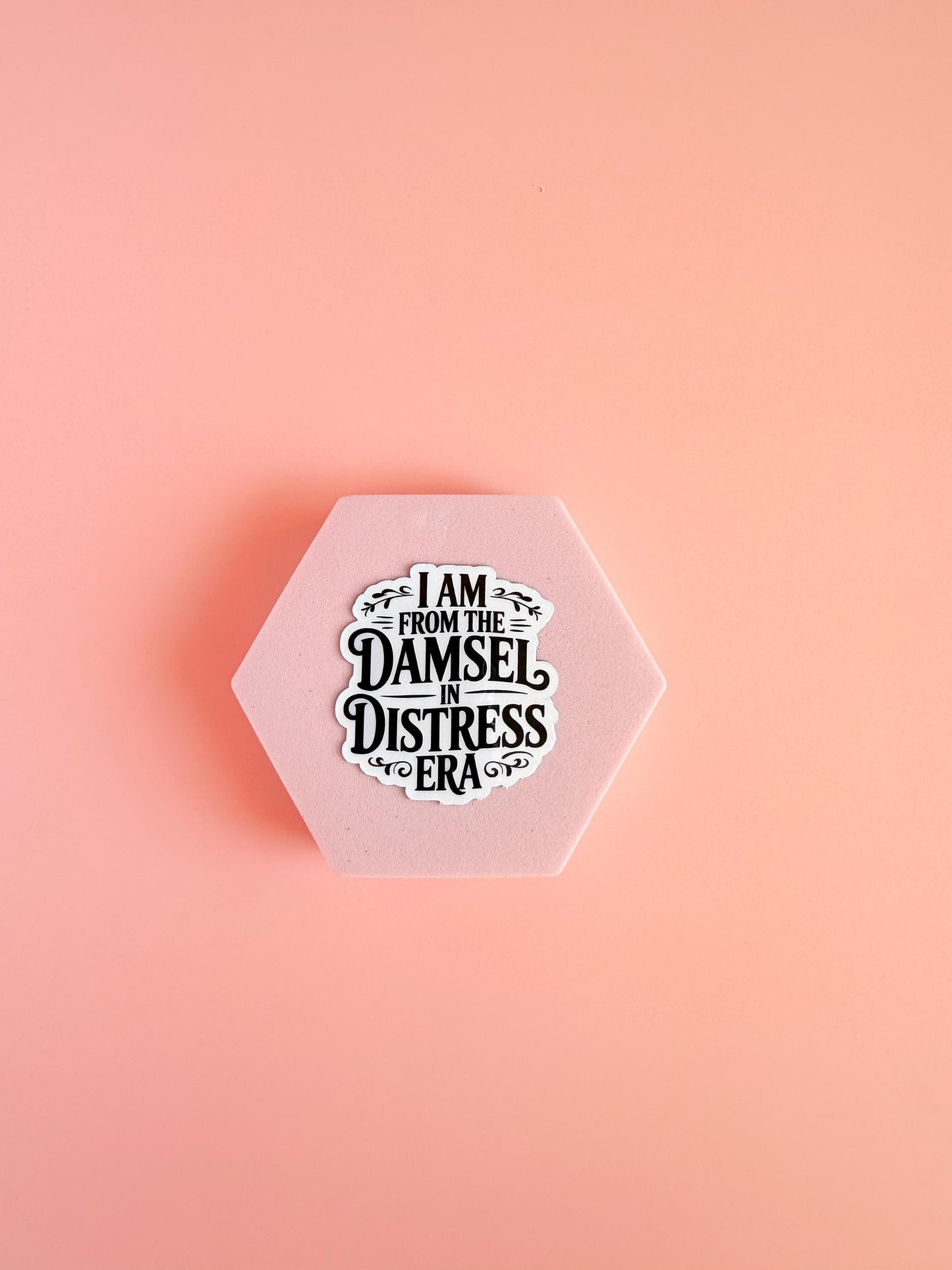 Damsel in Distress Era Sticker – Romantic Booktok Vinyl Sticker, Fantasy Romance Gift, Villain Girl Aesthetic - The Sticker Era