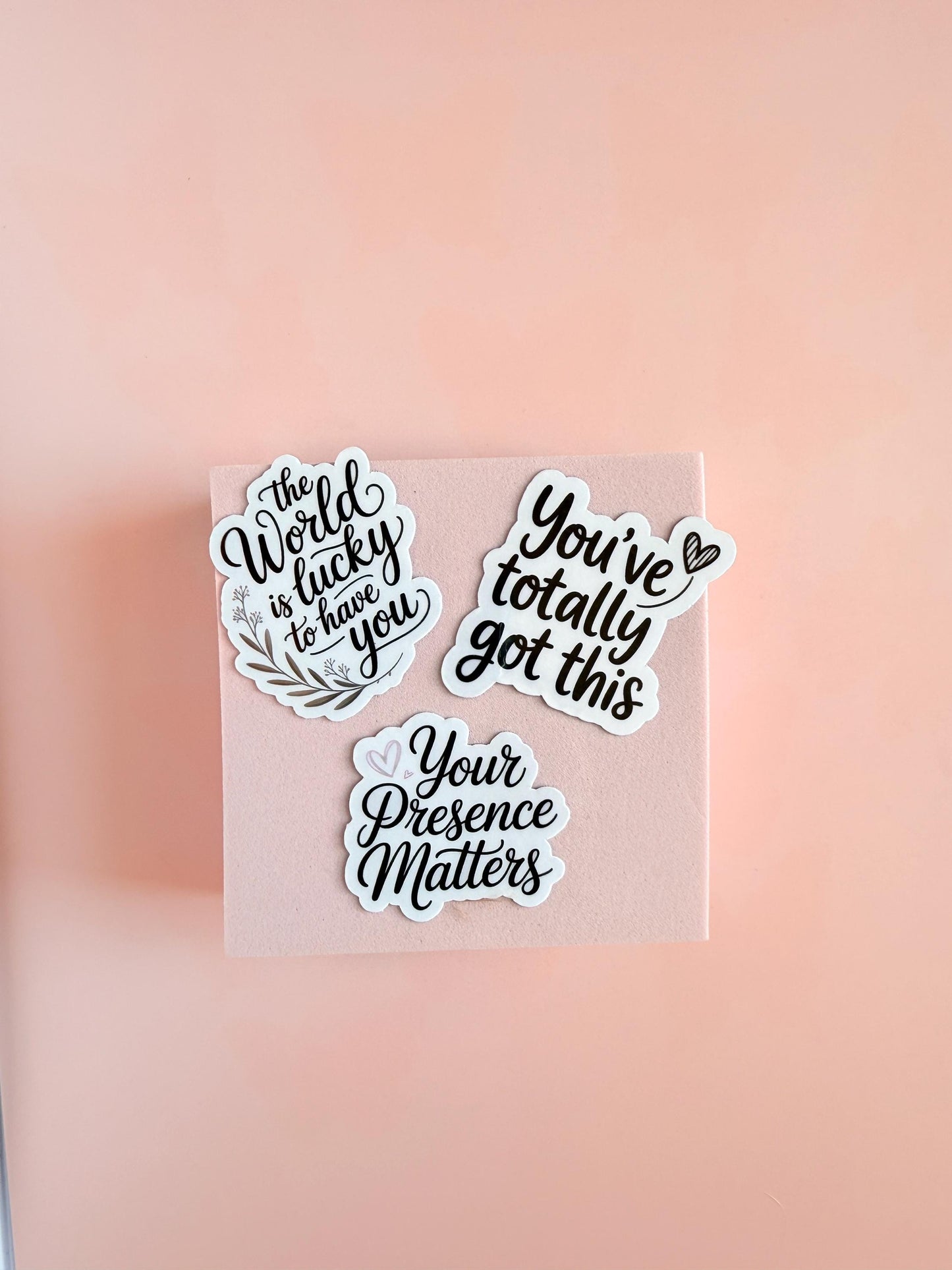 Motivational Sticker Set | Positive Affirmation Decals | You Got This Bundle | Self Love Gift | Matte Vinyl | Empowerment Laptop Stickers - The Sticker Era