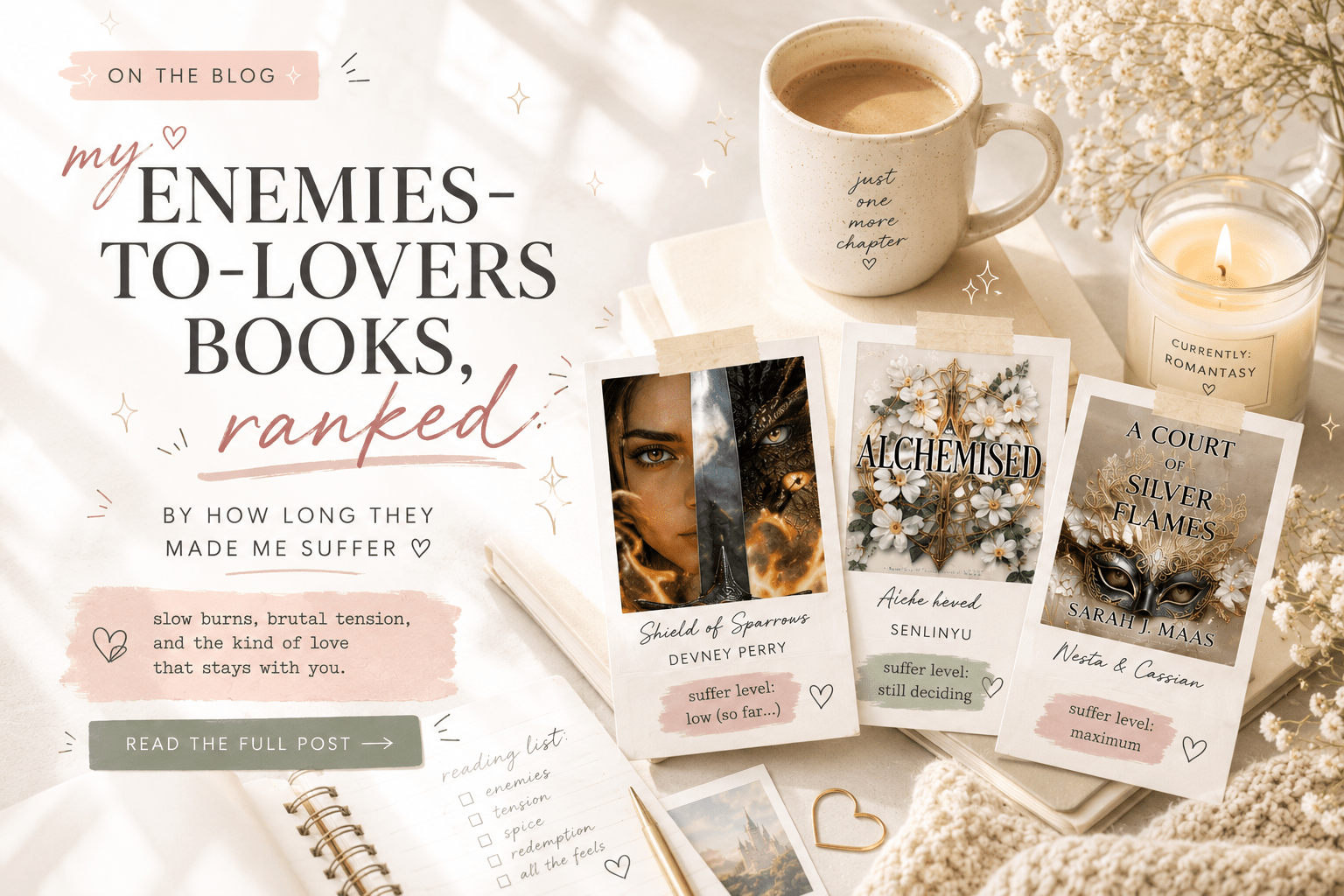 Enemies-to-Lovers Books, Ranked by How Long They Made Me Suffer - The Sticker Era