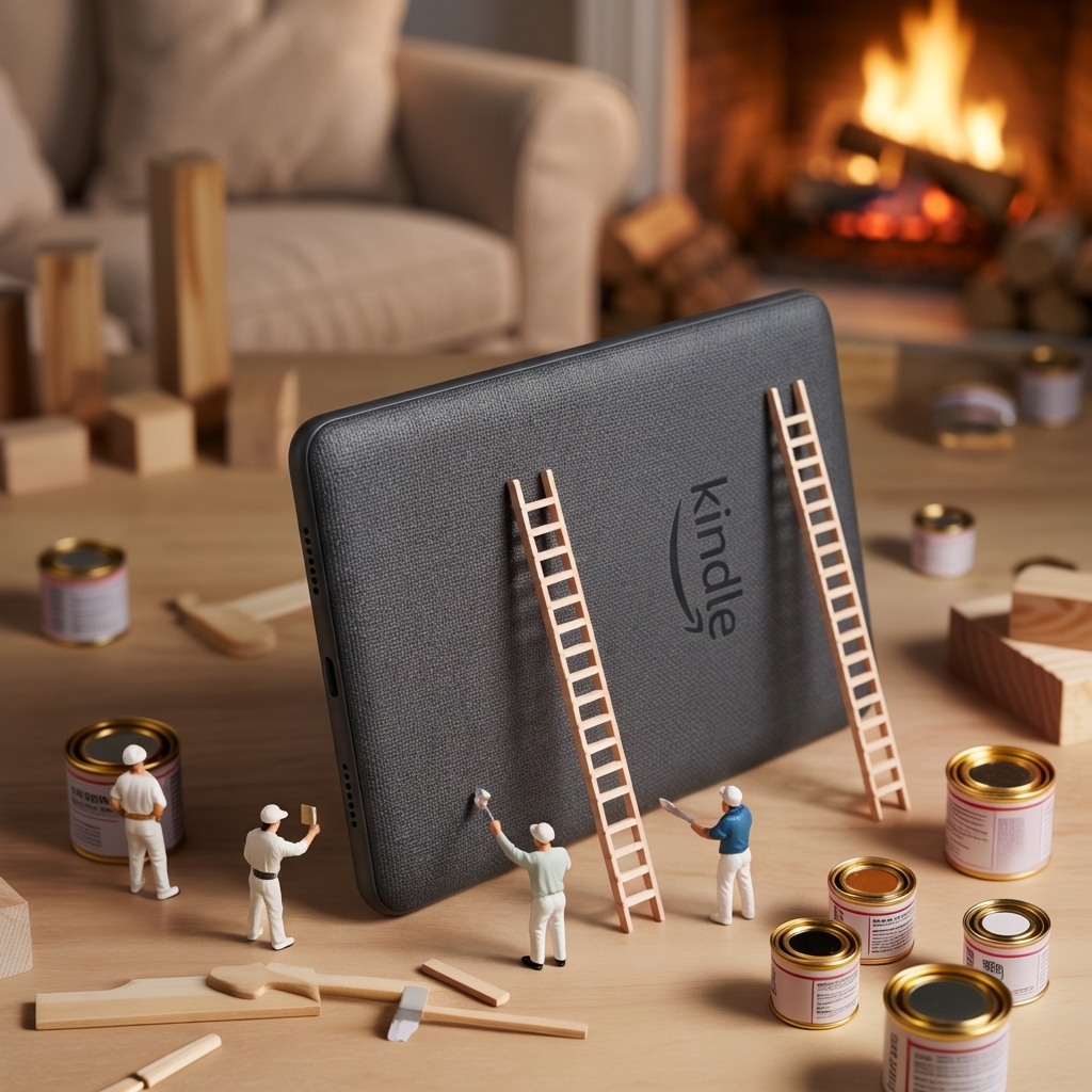 the back of a kindle getting ready to be decorated.