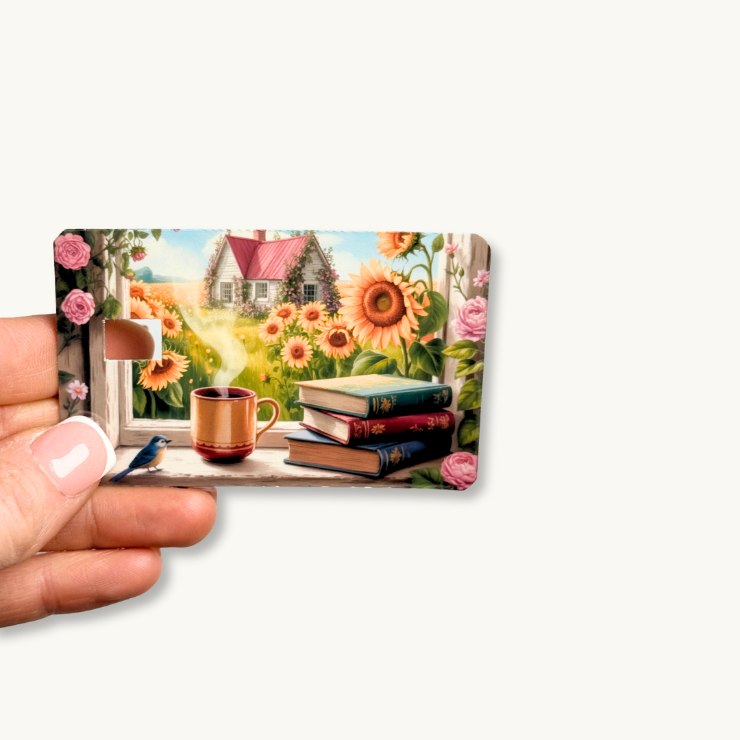 Sunflower Cottage | Debit Card Skin by The Sticker Era