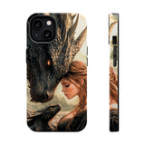 Dragon Romantasy Phone Case – MagSafe Compatible Tough Case, Bookish Fantasy Reader Gift for iPhone & Galaxy by The Sticker Era
