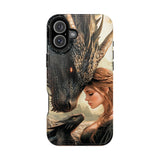Dragon Romantasy Phone Case – MagSafe Compatible Tough Case, Bookish Fantasy Reader Gift for iPhone & Galaxy by The Sticker Era