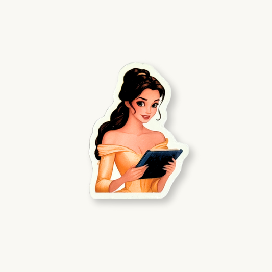 Princess Reading Vinyl Decal