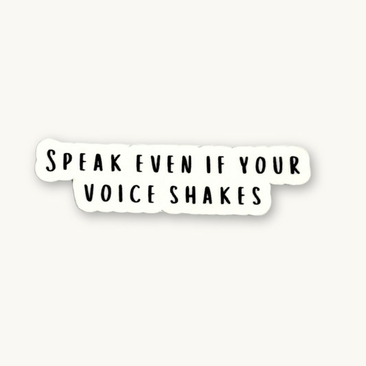 Empowerment Sticker – Speak Truth Vinyl Decal for Motivation & Activism