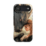 Dragon Romantasy Phone Case – MagSafe Compatible Tough Case, Bookish Fantasy Reader Gift for iPhone & Galaxy by The Sticker Era