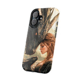 Dragon Romantasy Phone Case – MagSafe Compatible Tough Case, Bookish Fantasy Reader Gift for iPhone & Galaxy by The Sticker Era