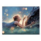 Girl & Dragon Sticker | Gentle Bond Romantasy Vinyl Decal by The Sticker Era
