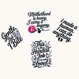 Motherhood Quote Sticker Set | Real Mom Life Vinyl Decals – Sticker Era by The Sticker Era
