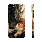 Dragon Romantasy Phone Case – MagSafe Compatible Tough Case, Bookish Fantasy Reader Gift for iPhone & Galaxy by The Sticker Era