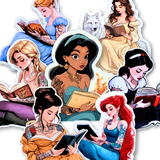 Tattooed Princess Sticker Bundle | 7 Fantasy Reading Stickers by The Sticker Era