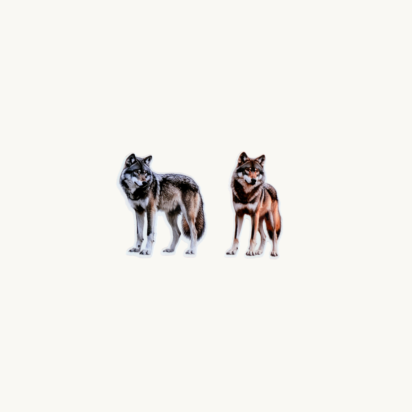 Wolf Sticker Pack | Realistic Wolf Art Vinyl Decals
