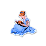 Tattooed Princess Sticker Bundle | 7 Fantasy Reading Stickers by The Sticker Era