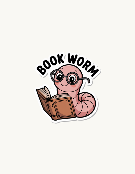 Bookworm Sticker |vinyl decal