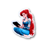 Tattooed Princess Sticker Bundle | 7 Fantasy Reading Stickers by The Sticker Era