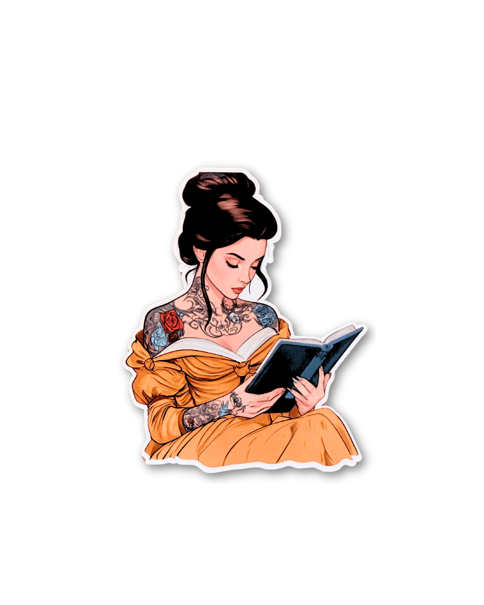 Tattooed Princess Sticker Bundle | 7 Fantasy Reading Stickers by The Sticker Era