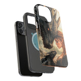 Dragon Romantasy Phone Case – MagSafe Compatible Tough Case, Bookish Fantasy Reader Gift for iPhone & Galaxy by The Sticker Era