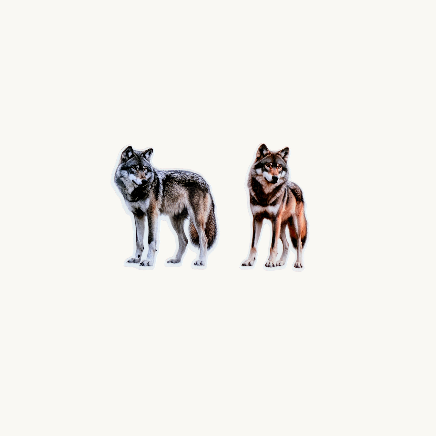 Wolf Sticker Pack | Realistic Wolf Art Vinyl Decals