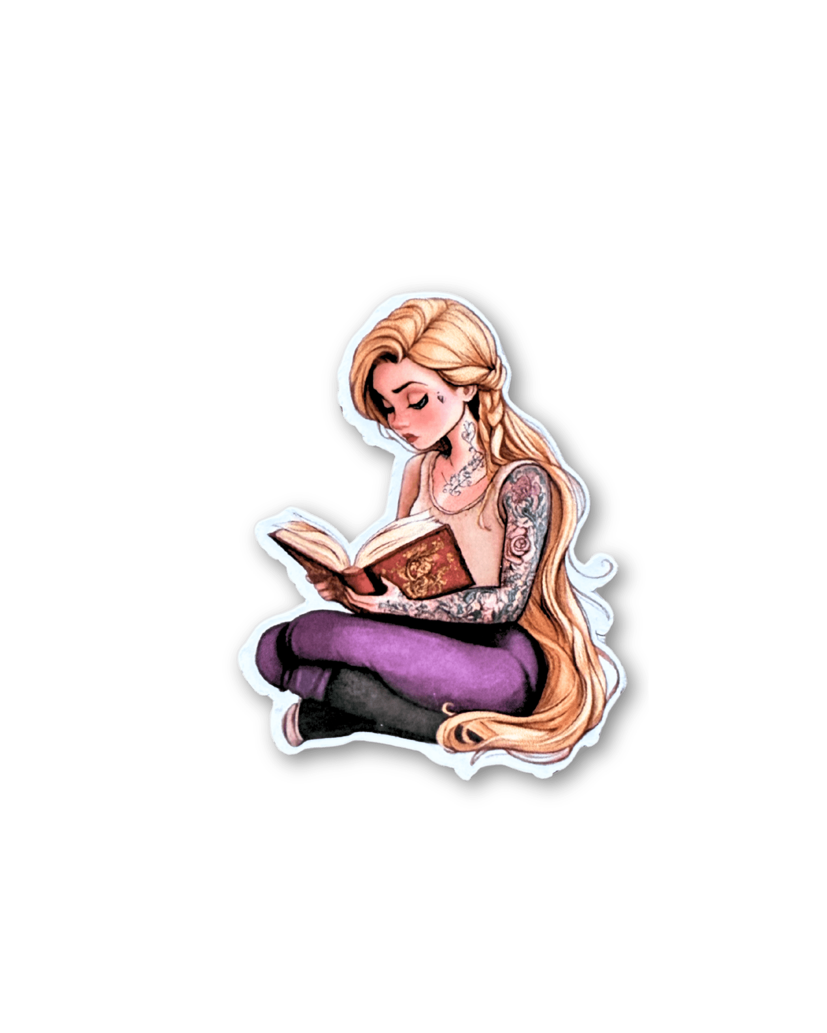 Tattooed Princess Sticker Bundle | 7 Fantasy Reading Stickers by The Sticker Era