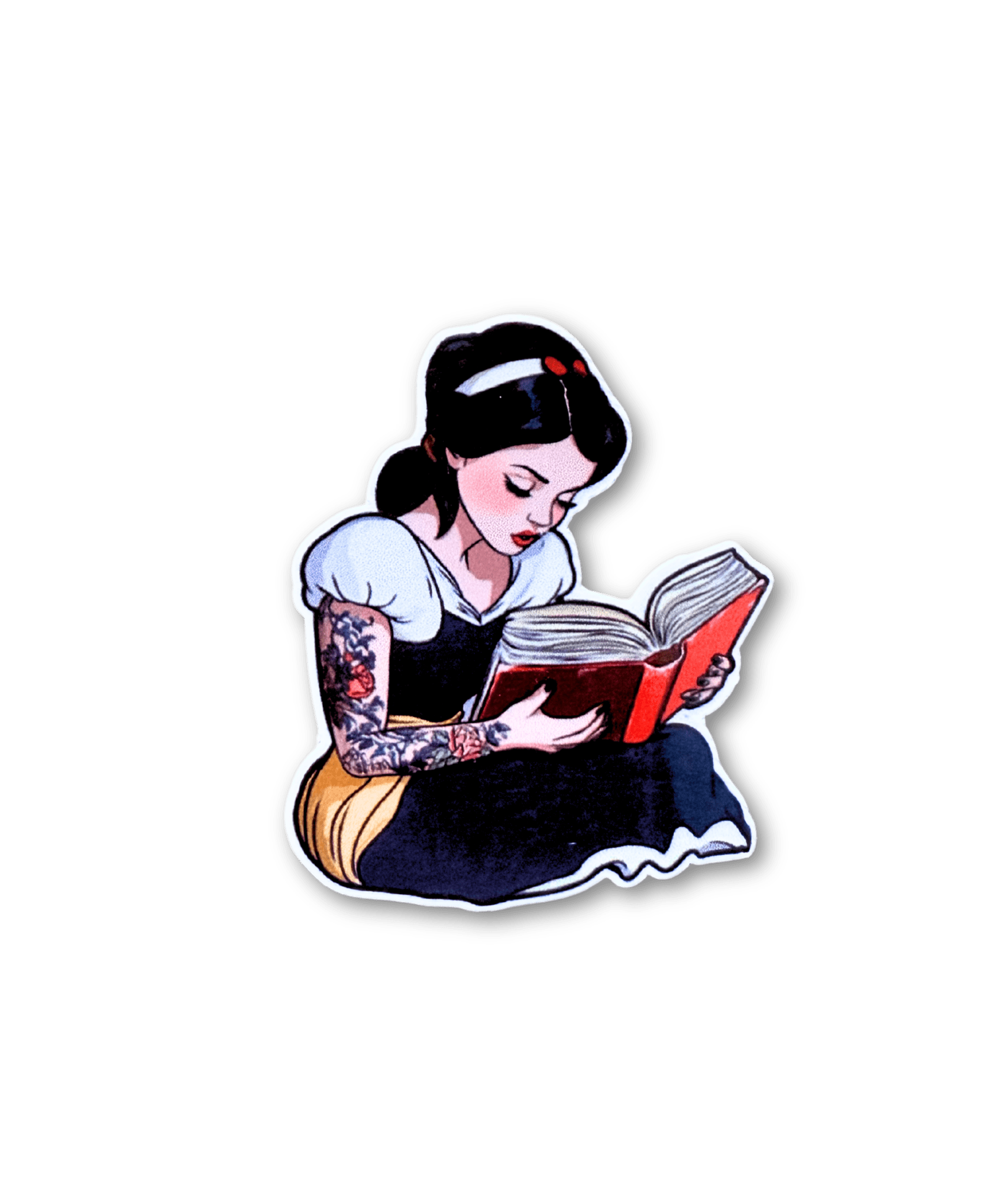 Tattooed Princess Sticker Bundle | 7 Fantasy Reading Stickers by The Sticker Era