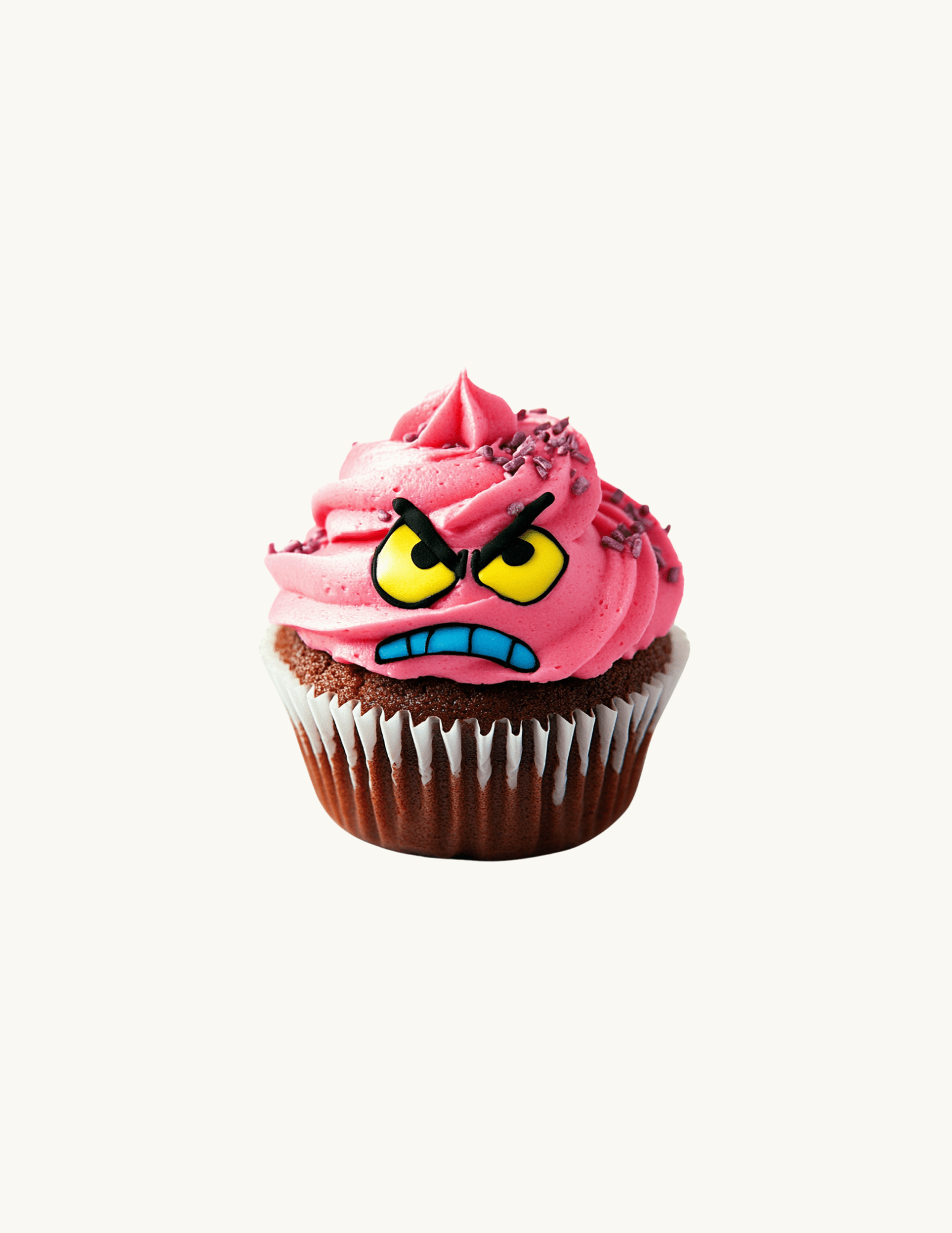Funny Cupcake Sticker Pack | Emotionally Chaotic Dessert Vinyl Decals by The Sticker Era
