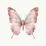 Pink Butterfly Vintage Text Sticker | Bookish Aesthetic Vinyl Decal by The Sticker Era