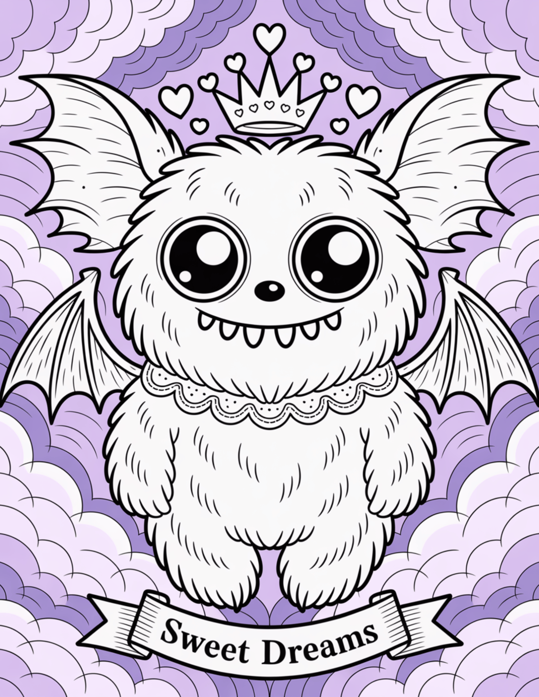 Kiwi Style Digital Coloring Book | 40-Page Cute Monster Spooky Kawaii Printable Pages | Adorable Halloween Adult & Kids Coloring | Instant Download 8.5x11 - The Sticker Era