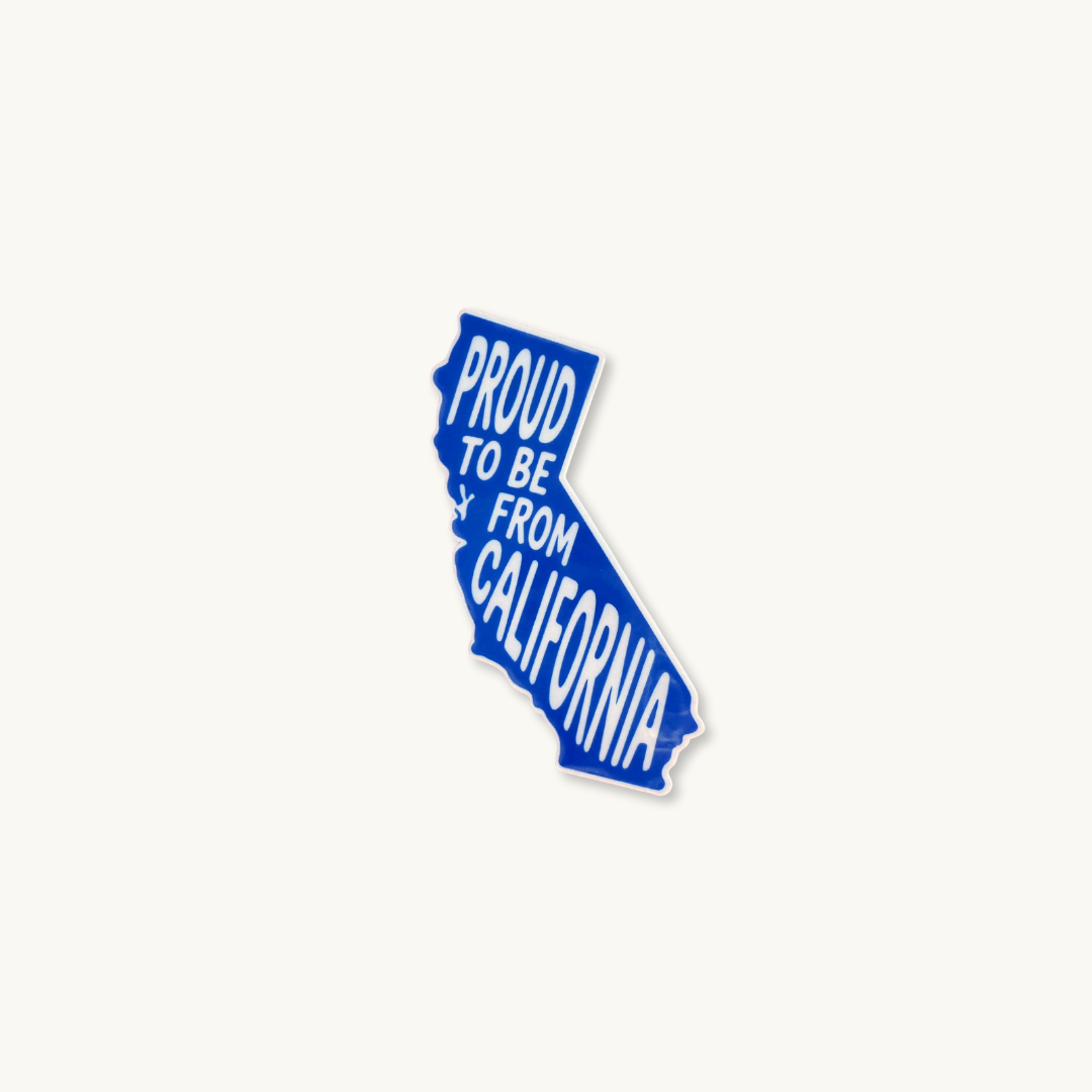 Proud California Sticker | Golden State Pride Vinyl Decal