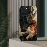 Dragon Romantasy Phone Case – MagSafe Compatible Tough Case, Bookish Fantasy Reader Gift for iPhone & Galaxy by The Sticker Era
