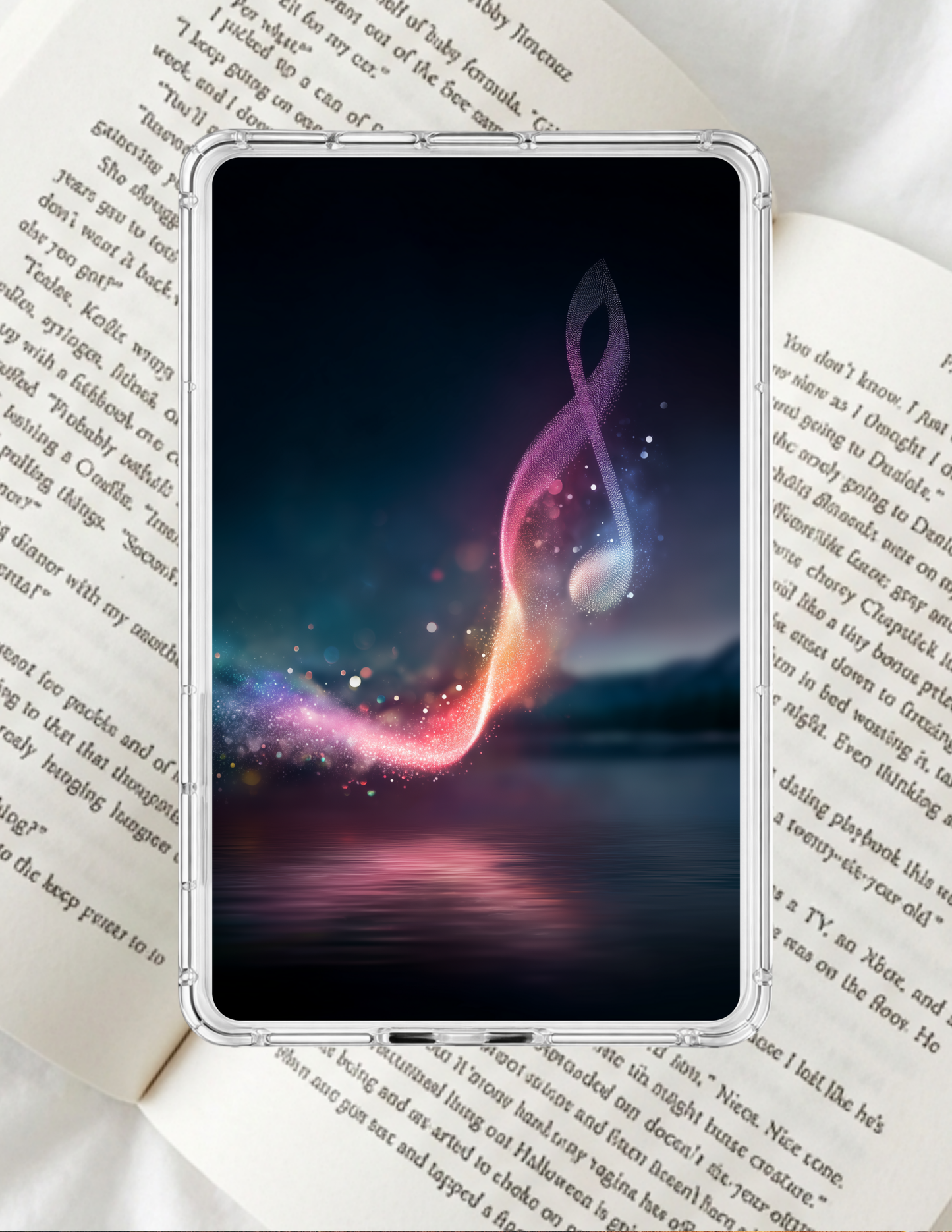 Premium cardstock Kindle insert bundle set of 2 for clear Kindle case
