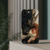 Dragon Romantasy Phone Case – MagSafe Compatible Tough Case, Bookish Fantasy Reader Gift for iPhone & Galaxy by The Sticker Era