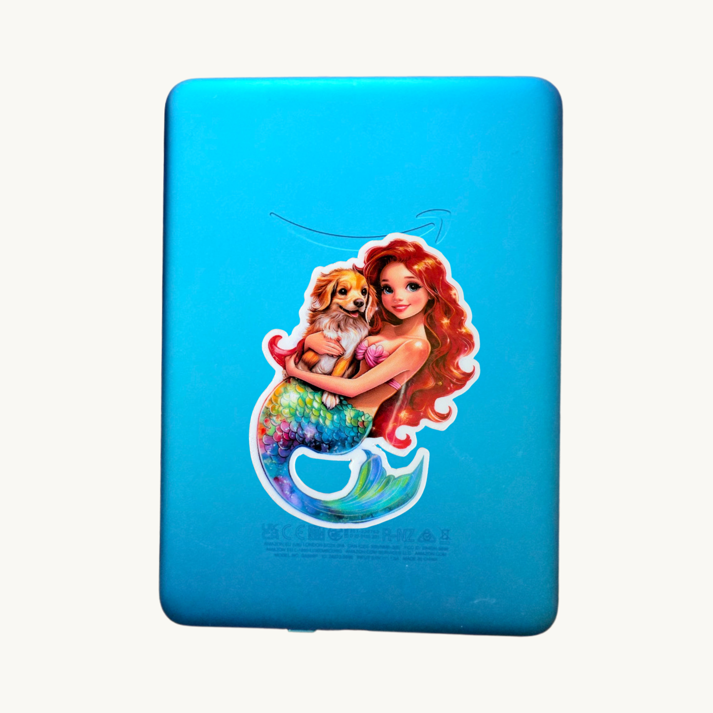 Mermaid & Dog Sticker | Cute Fantasy Pet Mom Vinyl Decal