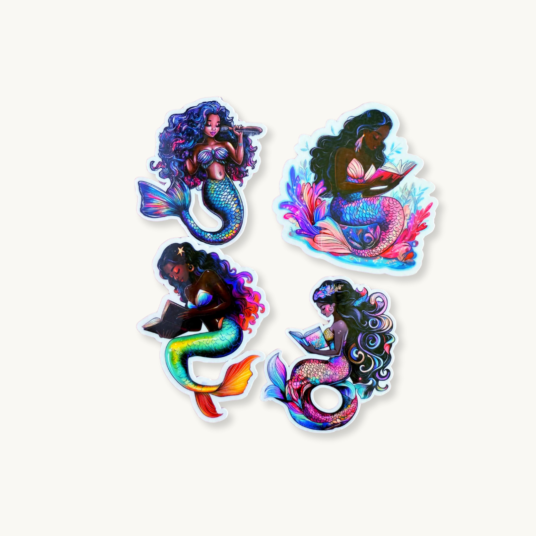 Ultimate Mermaid Sticker Set | 20-Piece Bookish Fantasy Vinyl Decal Collection