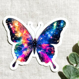 Holographic Galaxy Butterfly Sticker – Celestial Vinyl Decal – Sticker Era by The Sticker Era