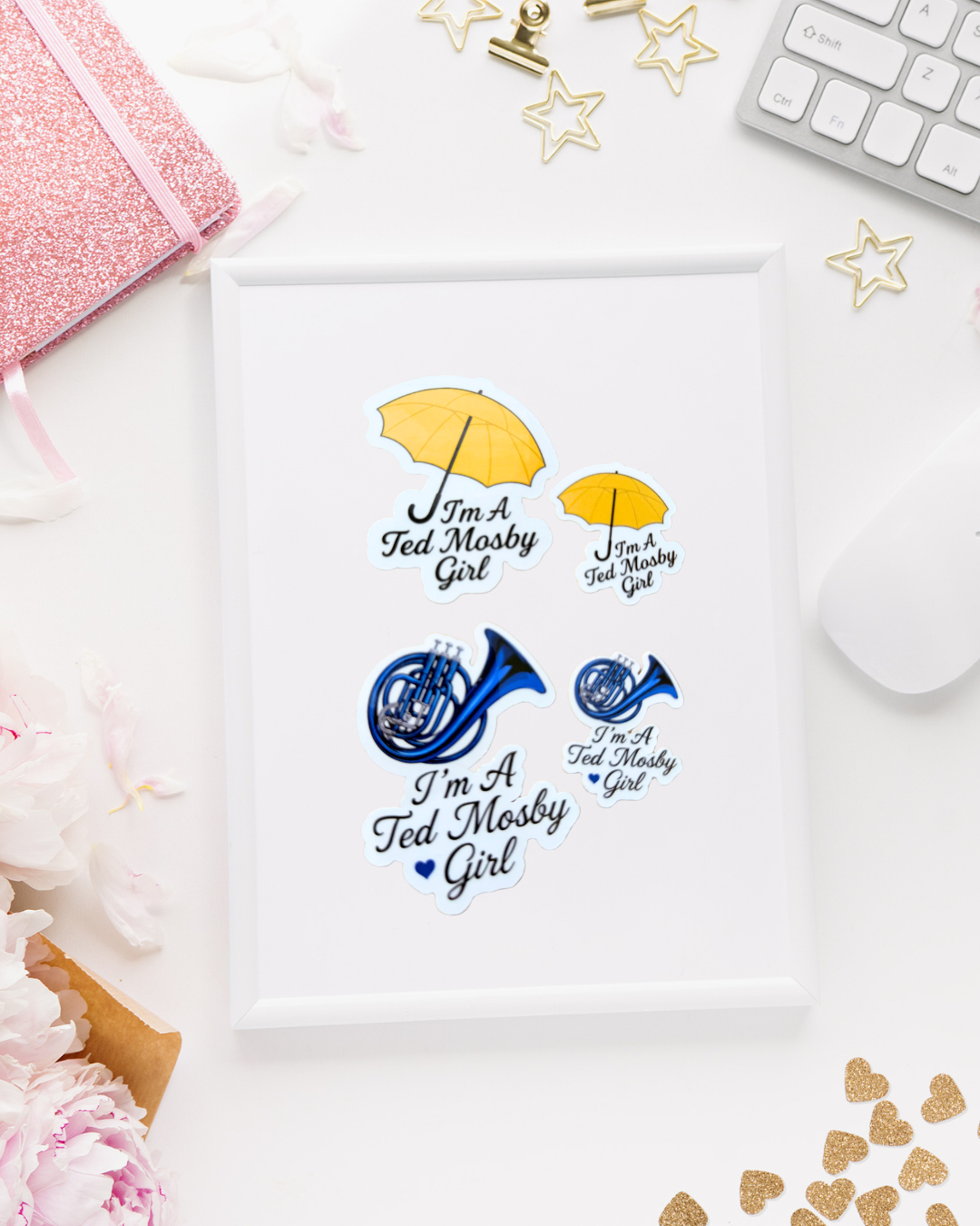 HIMYM blue french horn vinyl decal Robin Scherbatsky romantic by The Sticker Era