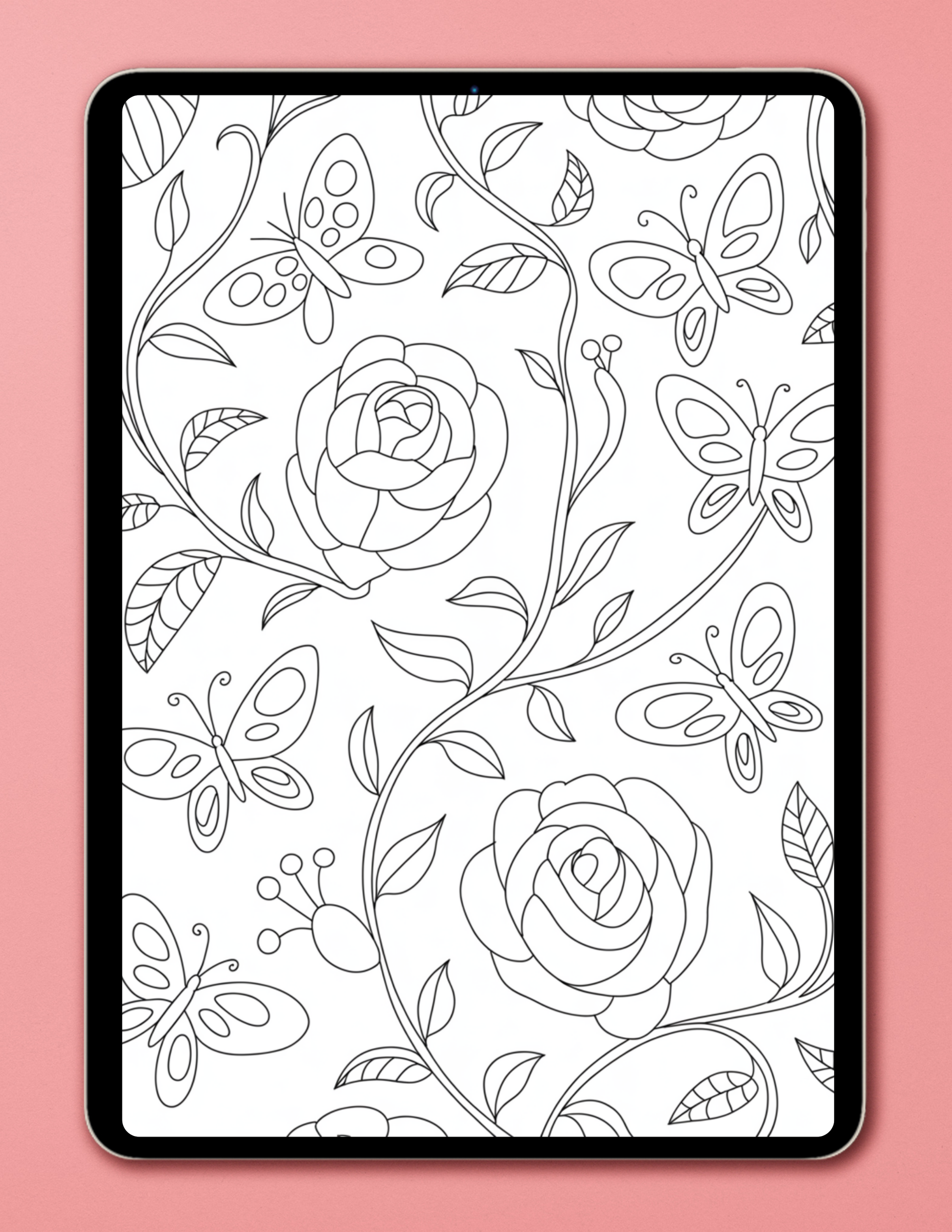 Dragon fly  Digital Coloring Book for adults