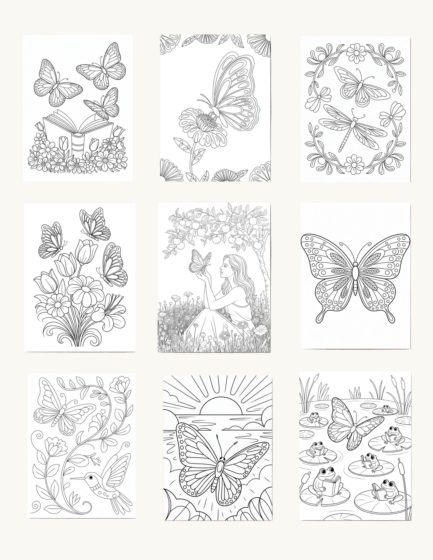 Butterfly Digital Coloring Book 

