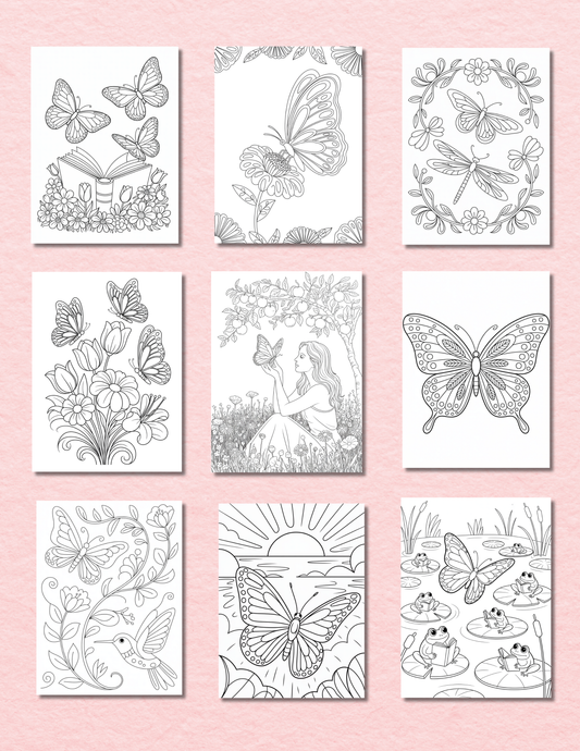 Butterfly Digital Coloring Book 
