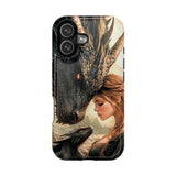 Dragon Romantasy Phone Case – MagSafe Compatible Tough Case, Bookish Fantasy Reader Gift for iPhone & Galaxy by The Sticker Era