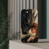 Dragon Romantasy Phone Case – MagSafe Compatible Tough Case, Bookish Fantasy Reader Gift for iPhone & Galaxy by The Sticker Era